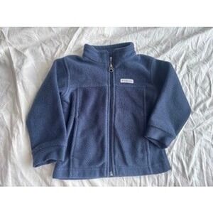 Columbia Toddler Boys Full Zip Fleece Jacket Navy Blue Size 3T